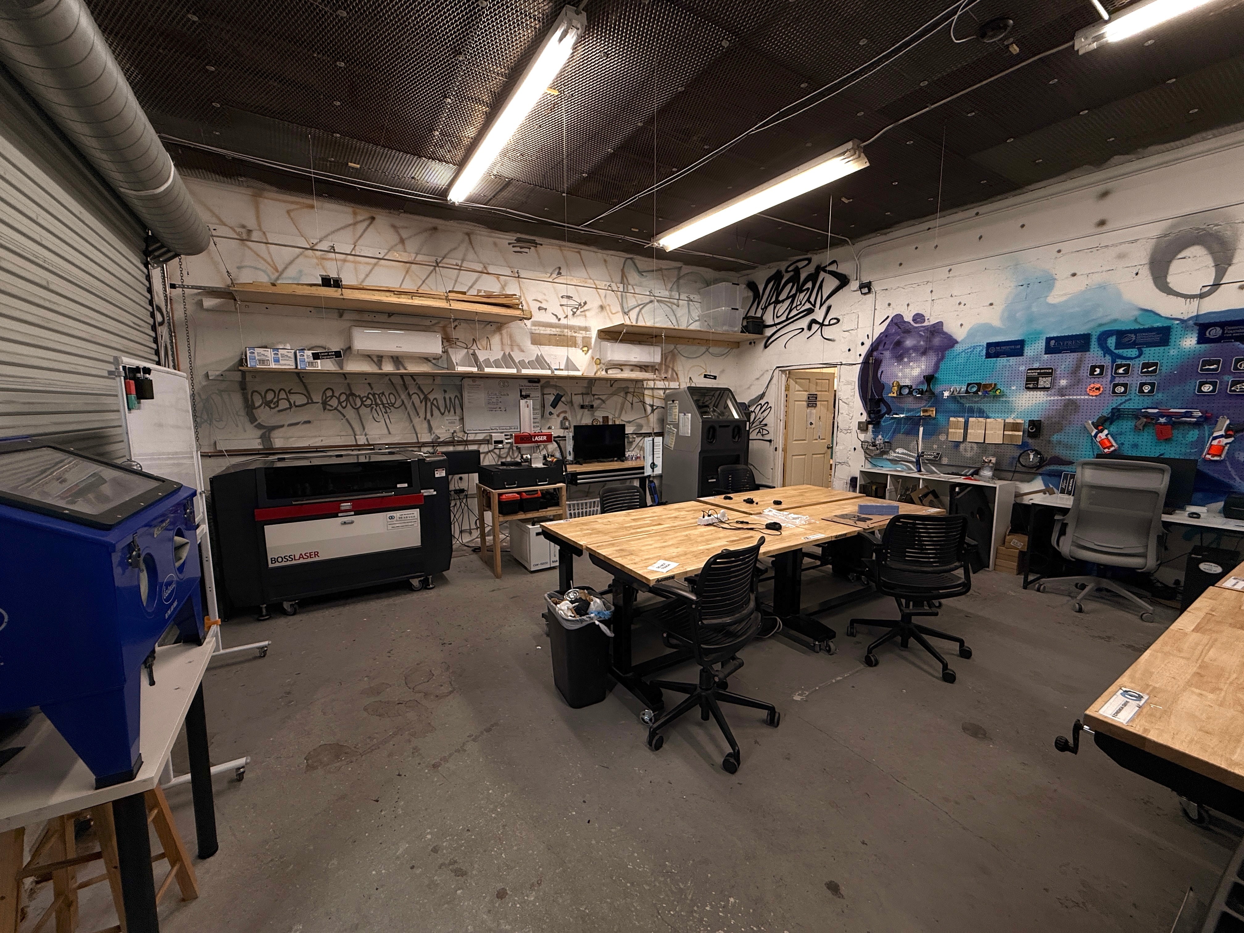 Minimal, empty dance studio